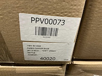 Partij paper carrier bags 26+12*35cm misty green (6000x) - afbeelding 6 van  6