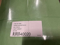 Partij paper carrier bags 26+12*35cm misty green (6000x) - afbeelding 7 van  7