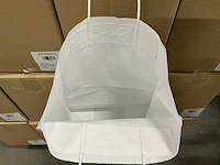 Partij paper carrier bags 26+12*35cm white (6000x) - afbeelding 2 van  6