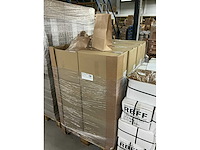 Partij paper carrier bags 26+12x35cm brown fsc unprinted (4800x) - afbeelding 2 van  6