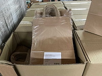 Partij paper carrier bags 26+12x35cm brown fsc unprinted (4800x) - afbeelding 4 van  6