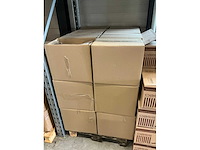 Partij paper carrier bags 26+12x35cm brown fsc unprinted (4800x) - afbeelding 5 van  8