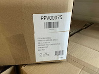 Partij paper carrier bags 26+12x35cm brown fsc unprinted (4800x) - afbeelding 6 van  8