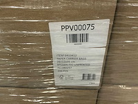 Partij paper carrier bags 26+12x35cm brown fsc unprinted (4800x) - afbeelding 3 van  4