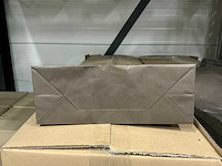 Partij paper carrier bags 32+12*41cm cappuccino (1425x) - afbeelding 2 van  6