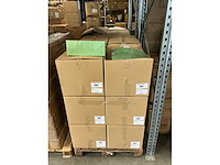 Partij paper carrier bags 32+12*41cm misty green (3000x) - afbeelding 4 van  6