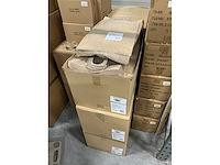 Partij paper carrier bags 32+12x41cm brown fsc unprinted (1500x) - afbeelding 7 van  7