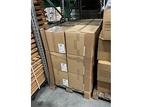 Partij paper carrier bags 32+12x41cm brown fsc unprinted (3000x) - afbeelding 4 van  7