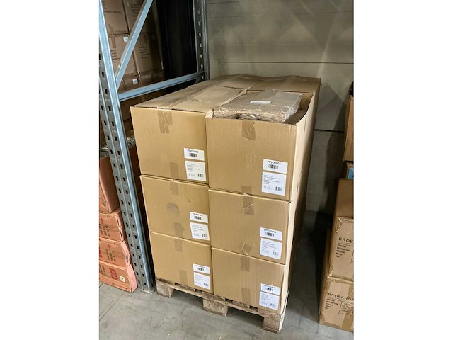 Partij paper carrier bags 32+12x41cm brown fsc unprinted (3000x) - afbeelding 2 van  5