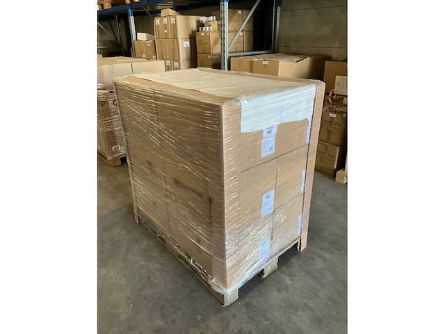 Partij paper carrier bags 32+12x41cm brown fsc unprinted (3000x) - afbeelding 2 van  4