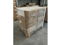Partij paper carrier bags 32+12x41cm brown fsc unprinted (3000x) - afbeelding 4 van  7