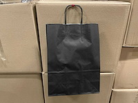 Partij paper carrier bags 35x26x12cm black (6000x) - afbeelding 1 van  6