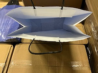 Partij paper carrier bags 35x26x12cm blue (3800x) - afbeelding 2 van  6