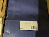 Partij paper carrier bags 35x26x12cm blue (825x) - afbeelding 6 van  6