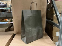 Partij paper carrier bags 35x26x12cm cappucino (1350x) - afbeelding 1 van  8