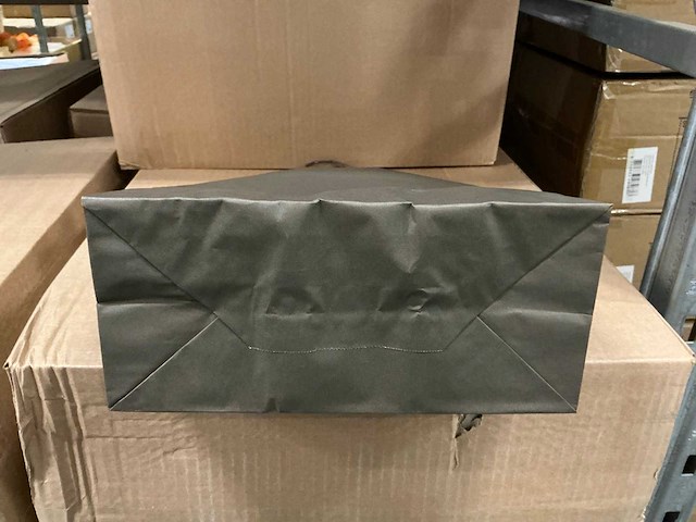 Partij paper carrier bags 35x26x12cm cappucino (1350x) - afbeelding 4 van  8