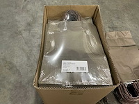 Partij paper carrier bags 35x26x12cm cappucino (1350x) - afbeelding 7 van  8