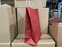 Partij paper carrier bags 35x26x12cm red (6000x) - afbeelding 2 van  8