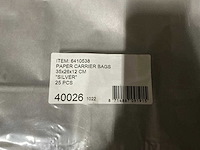 Partij paper carrier bags 35x26x12cm silver (4000x) - afbeelding 4 van  5