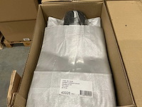 Partij paper carrier bags 35x26x12cm silver (6200x) - afbeelding 2 van  2