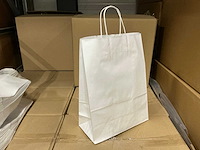 Partij paper carrier bags 35x26x12cm white (4750x) - afbeelding 1 van  6