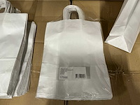 Partij paper carrier bags 35x26x12cm white (4750x) - afbeelding 3 van  6
