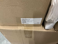 Partij paper carrier bags 36x22x11cm white unprinted (4750x) - afbeelding 5 van  6