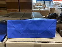 Partij paper carrier bags 41x32x12cm blue (4000x) - afbeelding 2 van  5