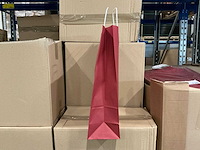 Partij paper carrier bags 41x32x12cm red (2650x) - afbeelding 2 van  8
