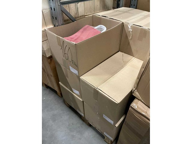 Partij paper carrier bags 41x32x12cm red (2650x) - afbeelding 5 van  8