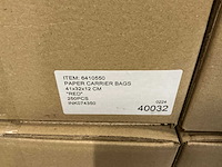 Partij paper carrier bags 41x32x12cm red (2650x) - afbeelding 6 van  8