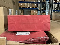 Partij paper carrier bags 41x32x12cm red (4000x) - afbeelding 4 van  8