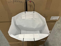 Partij paper carrier bags 41x32x12cm silver (1875x) - afbeelding 1 van  5