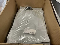 Partij paper carrier bags 41x32x12cm silver (1875x) - afbeelding 3 van  5