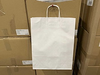 Partij paper carrier bags 41x32x12cm white (4000x) - afbeelding 1 van  7