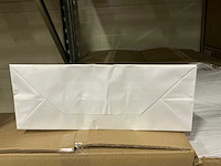 Partij paper carrier bags 41x32x12cm white (4000x) - afbeelding 3 van  7