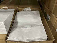 Partij paper carrier bags 41x32x12cm white (4000x) - afbeelding 4 van  7