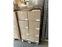 Partij paper carrier bags 43x32x17cm white unprinted (4000x) - afbeelding 2 van  4