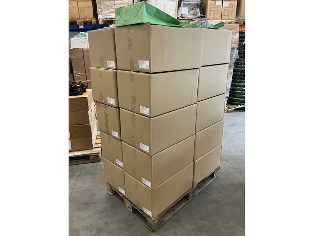 Partij paper carrier bags misty green 41x32x12cm (5000x) - afbeelding 4 van  6
