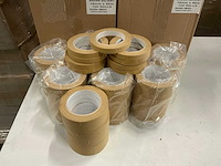 Partij paper tape brown solvent 15mm x 50m (400x) - afbeelding 3 van  3