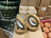 Partij paper tape brown solvent 19mm x 50m (1250x) - afbeelding 4 van  4