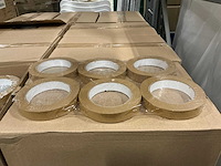 Partij paper tape brown solvent 19mm x 50m (2592x) - afbeelding 1 van  3