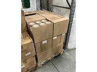 Partij paper tape brown solvent 19mm x 50m (2592x) - afbeelding 2 van  3