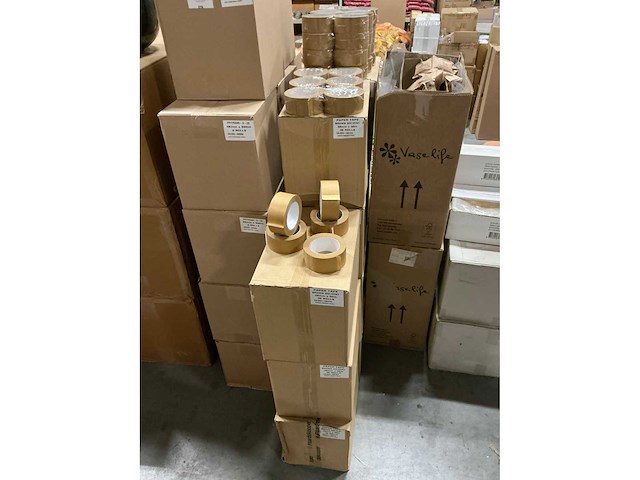 Partij paper tape brown solvent 48mmx50m (430x) - afbeelding 2 van  5