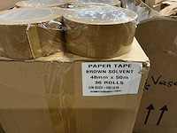 Partij paper tape brown solvent 48mmx50m (430x) - afbeelding 5 van  5