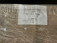 Partij papieren tassen 36x22x10cm naturel (12500x) - afbeelding 3 van  4