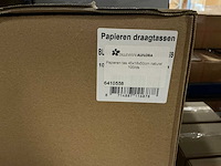 Partij papieren tassen 45x18x50cm naturel (1300x) - afbeelding 5 van  5