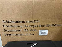 Partij papieren tassen bedrukt 300+160x300mm (1400x) - afbeelding 4 van  4