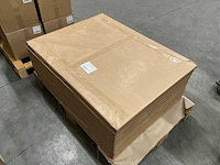 Partij papieren vellen bruin gestreept 75x100cm 20kg per pak (10x) - afbeelding 1 van  2