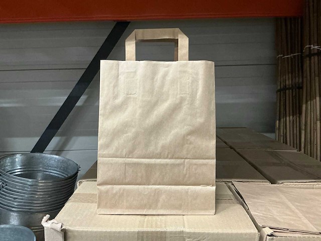 Partij papierentassen brown (10000x) - afbeelding 4 van  5